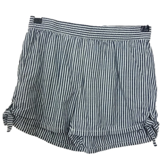 madewell XXS shorts blue white stripe knot detail - Picture 1 of 5